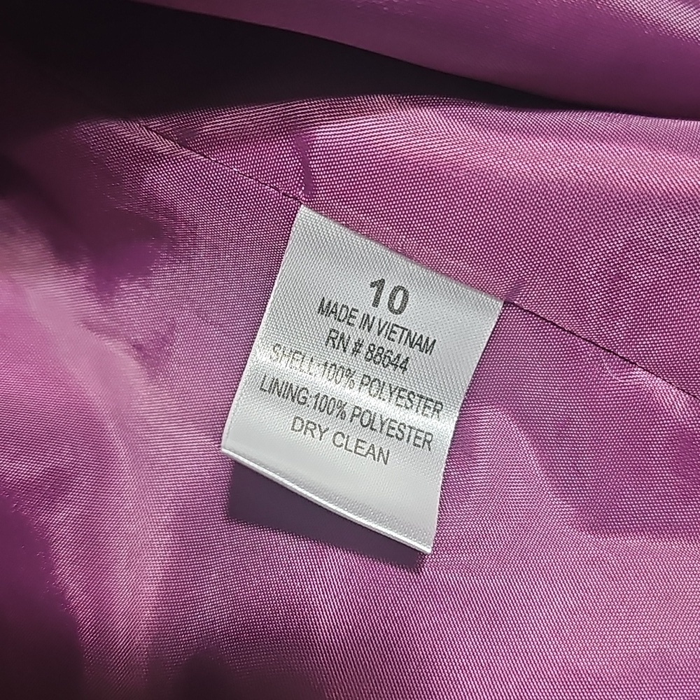 John Meyer Collection Stylish Purple Church Blazer Size 10 - Picture 6 of 7